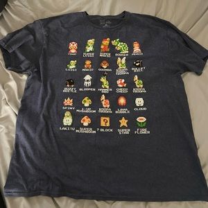 Mario bros super Mario brothers size XL blue gray
